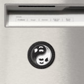 Ghost Yin Yang Black en White Magneet (Insitu (Vaatwasser))