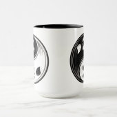Ghost Yin Yang Black en White Mok (Midden)