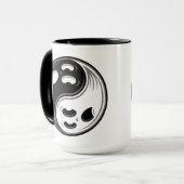Ghost Yin Yang Black en White Mok (Voorkant links)
