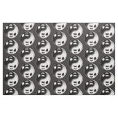 Ghost Yin Yang Black en White Stof (Fat Quarter)