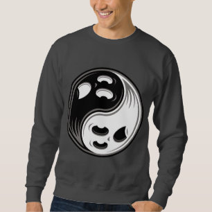 Ghost Yin Yang Black en White Trui