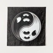 Ghost Yin Yang Black en White Wandkleed (Voorkant)