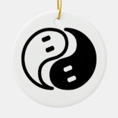 Ghost Yin Yang Keramisch Ornament (Voorkant)