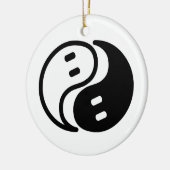 Ghost Yin Yang Keramisch Ornament (Links)