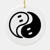 Ghost Yin Yang Keramisch Ornament (Achterkant)