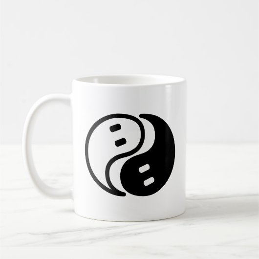 Ghost Yin Yang Koffiemok (Links)