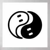 Ghost Yin Yang Poster (Voorkant)