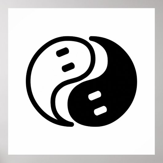 Ghost Yin Yang Poster (Voorkant)