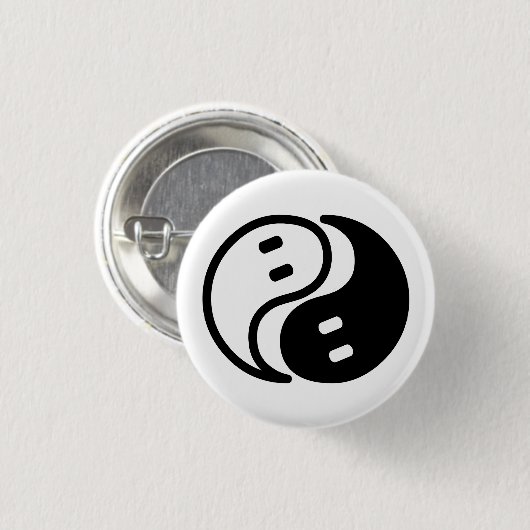 Ghost Yin Yang Ronde Button 3,2 Cm (Voorkant /achterkant)