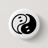 Ghost Yin Yang Ronde Button 3,2 Cm (Voorkant)
