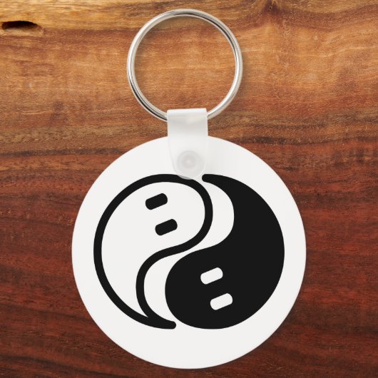 Ghost Yin Yang Sleutelhanger (Achterkant)
