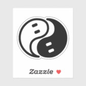 Ghost Yin Yang Sticker (Vel)