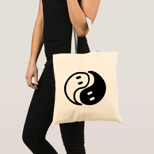 Ghost Yin Yang Tote Bag (Voorkant (product))