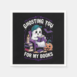 Ghost You voor mijn boeken Ghost Reading Halloween Servet