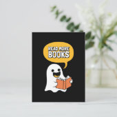 Ghost zegt Lees meer boeken Briefkaart (Staand voorkant)