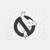 Ghostbusters Frozen Empire Black No Ghost Logo Fleece Deken (Voorkant (Horizontaal))