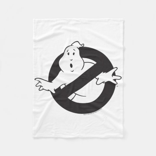 Ghostbusters Frozen Empire Black No Ghost Logo Fleece Deken (Voorkant)