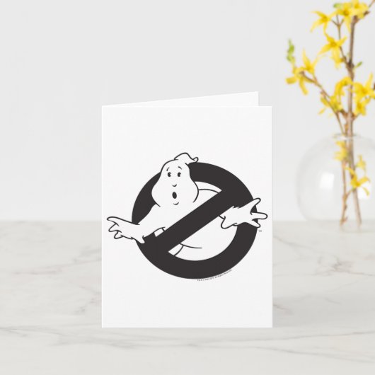 Ghostbusters Frozen Empire Black No Ghost Logo Kaart (Gele Bloem)