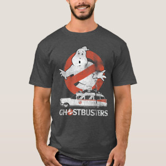Ghostbusters Geen spook met Ectomobile Retro Film T-shirt