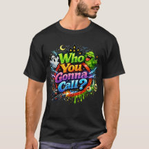 Ghostbusters "Wie Ga Je Bellen" Retro Design
