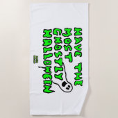 Ghosted Halloween Beach Towel Strandlaken (Voorkant)