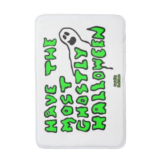 Ghosted Halloween Medium Bath Mat (Voorkant Verticaal)