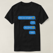 Ghosted Text Message Funny Halloween T-shirt (Design voorkant)