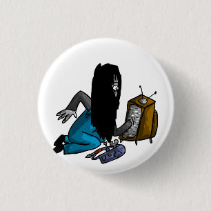 Ghosted Tv Repair Person Ronde Button 3,2 Cm
