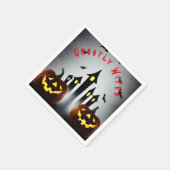 Ghosted Wipes Creepy Halloween Jack 'o Lantern Servet (Hoek)