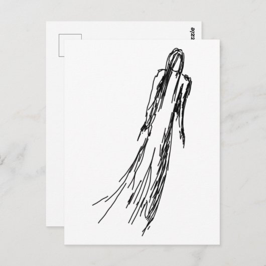 Ghosted Woman Briefkaart (Voorkant / Achterkant)