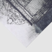 Ghosted Woman Creepy Decoupage Tissuepapier (Detail)