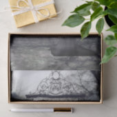 Ghosted Woman Creepy Decoupage Tissuepapier (Geschenk)