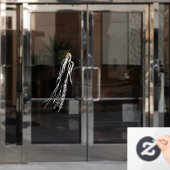 Ghosted Woman Raamsticker (Kantoordeur)