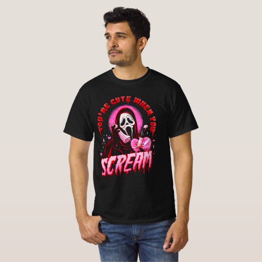Ghostface schattig t-shirt (Voorkant volledig)