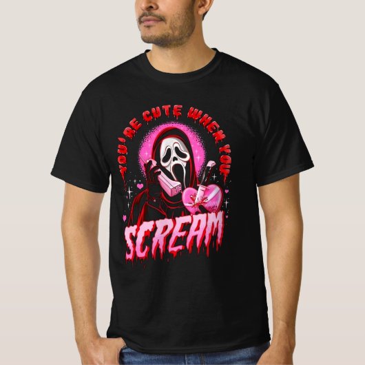 Ghostface schattig t-shirt (Voorkant)