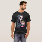 Ghostface Scream - Laat ons enge films bekijken T-shirt (Voorkant volledig)