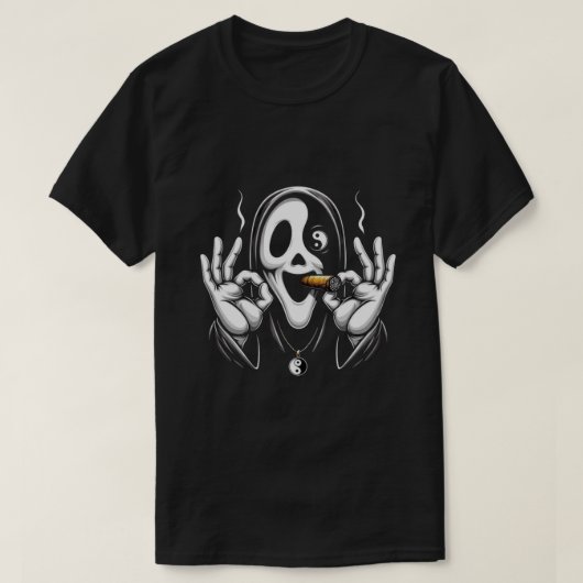 Ghostface Zen – Chill in Chaos T-Shirt (Design voorkant)
