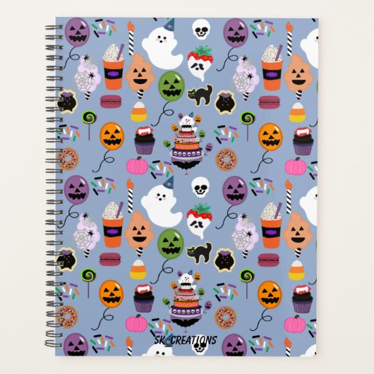Ghostie Boo Day Viering Patroon Planner (Voorkant)