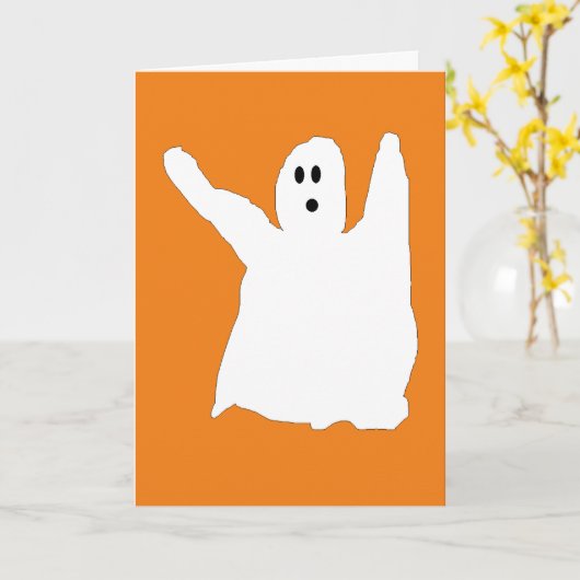 Ghostie kaart (Gele Bloem)