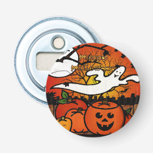 Ghostie Whimsical Halloween Favorieten Button Flesopener