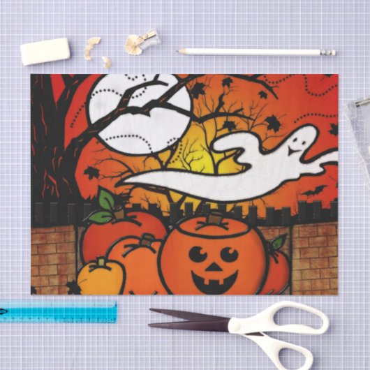 Ghostie Whimsical Halloween Tissuepapier (Craft)