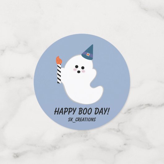 Ghostie's Boo Day viering Confetti (Kleine voorkant)