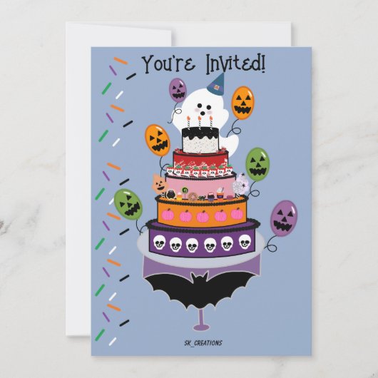 Ghostie's Boo Day viering Kaart (Voorkant)