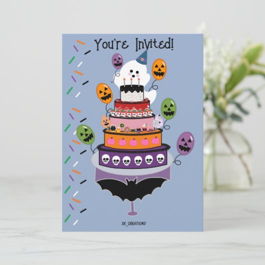 Ghostie's Boo Day viering Kaart (Staand voorkant)