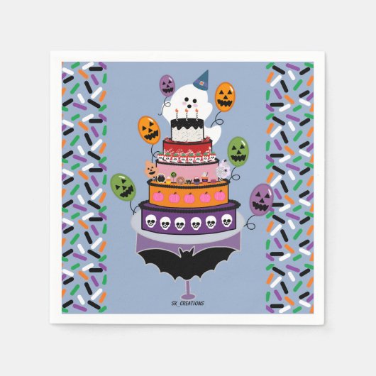 Ghostie's Boo Day viering Servet (Voorkant)