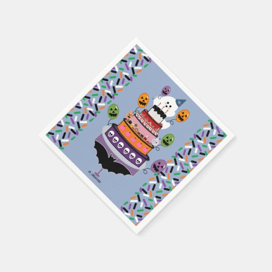 Ghostie's Boo Day viering Servet (Hoek)