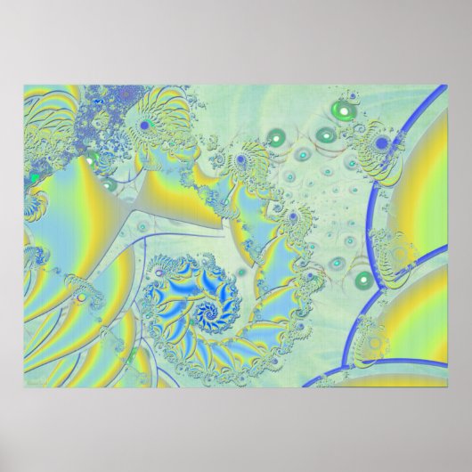 Ghosting 3D Fractal Poster (Voorkant)