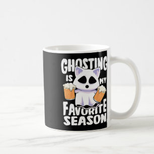 Ghosting is mijn favoriete seizoen Halloween vrouw Koffiemok