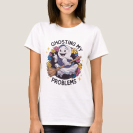 Ghosting mijn Problemen, Grappige Ghost Design Vro T-shirt