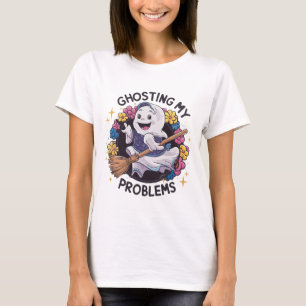 Ghosting mijn Problemen, Grappige Ghost Design Vro T-shirt